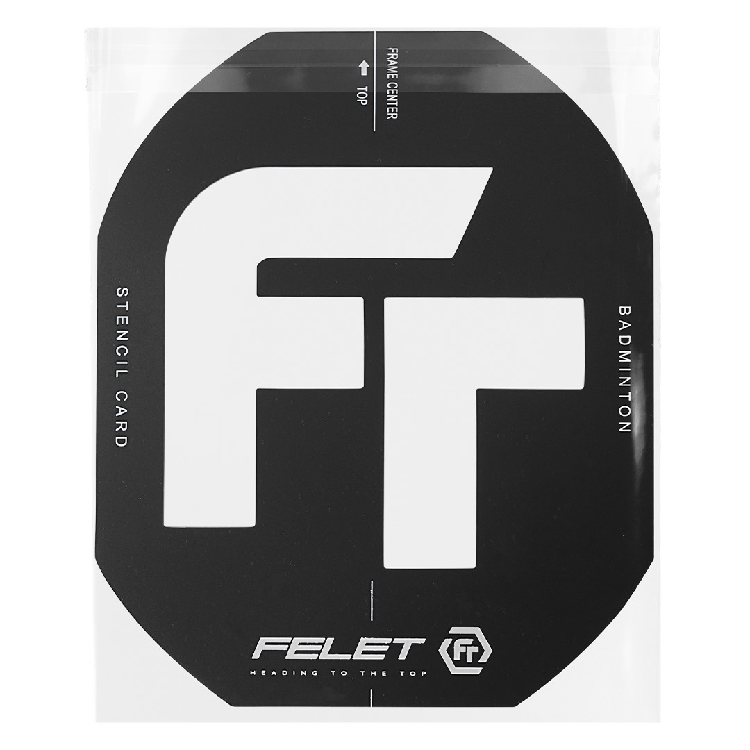 RACKET STENCIL CARD